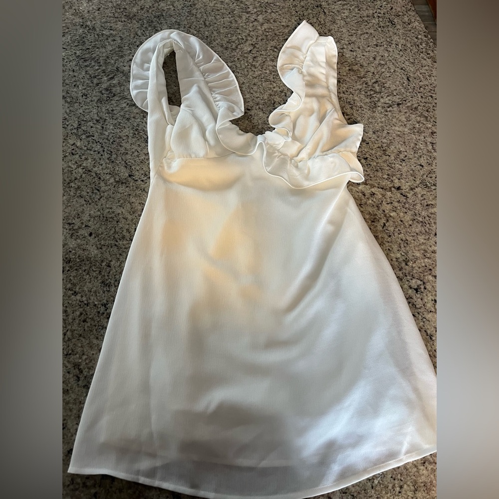 White Fox Doubt it Mini Dress White